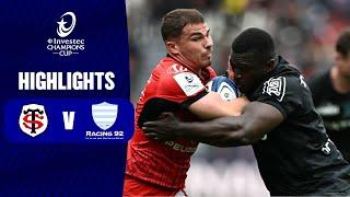Instant Highlights - Stade Toulousain v Racing 92 | Round of 16 │ Investec Champions Cup 2023/24