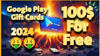 Get FREE Google Play Gift Cards - $100 Redeem Google Play Gift Card