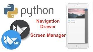 KivyMD Tutorial - Using a Navigation Drawer to Change Screens