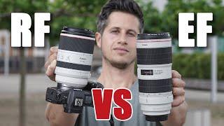 Canon RF 70-200mm f/2.8L vs EF 70-200mm f/2.8L MK III | which one is better? english comparison [4K]