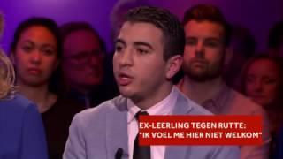 Rutte in discussie met ex leerling bij Nieuwsuur