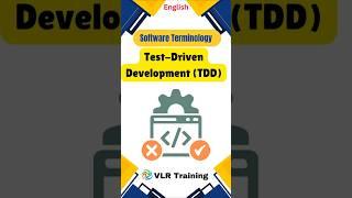 What is Test Driven Development TDD? Software Development Terms #education #programming #vlrtraining