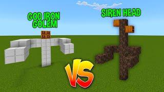 What if the GOD Iron Golem and Siren Head fight?