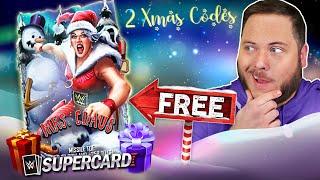 How I Got MRS SANTA CLAUS for FREE!? 1st XMAS Locker Codes & Fusions! | WWE SuperCard