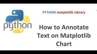 Python Matplotlib Tutorial | Annotating text on Matplotlib chart
