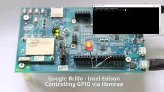 Intel Edison Brillo - Controlling GPIO via libmraa