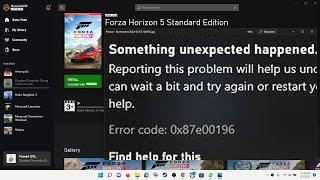 Fix Forza Horizon 5 Not Installing Error Code 0x87e00196 On Xbox App/Microsoft Store In Win 11/10