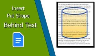 How to Insert Put Shapes Behind Text on Google Docs