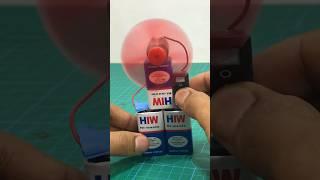 Dc Motor Exprement with 9V Battery #shorts #viral #lifehacks