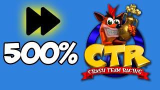 CTR Crash Team Racing but it's 500% faster