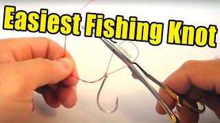 Clinch Knot Hemostat Trick Shortcut - Easiest Way To Tie A Fishing Knot Fast!