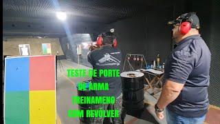 TREINEI PARA O TESTE DE PORTE DE ARMA  COM REVÓLVER ‍PUTS TO ENFERRUJADO 