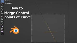 Curve Merge Control points in Blender