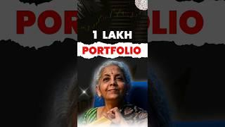 1 Lakh Budget Portfolio  #youtube  #shorts #youtubeshorts #shortsvideo #budgetstocks #topstocks