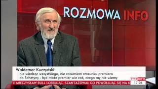 Waldemar Kuczyński m.in. o wewnętrznych rozgrywkach w PO (INFOrozmowa TVP Info, 16.12.2013)