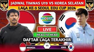 LAGA PENENTU JADWAL TIMNAS U19 INDONESIA VS KOREA SELATAN DI TURNAMEN SEOUL EARTH ON US CUP 2024