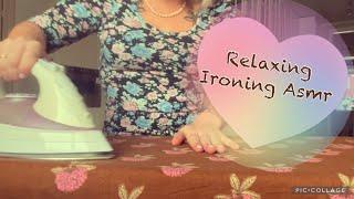 RELAXING IRONING WITH SPRAY & FABRIC SOUNDS  ️  - ASMR (No Talking )