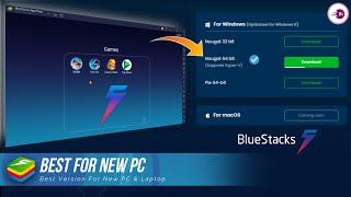 New BlueStacks 5 (Supports Hyper-V) Nougat 64 bit Best Emulator For New Gaming PC.