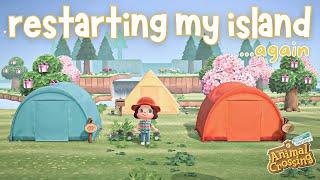 DELETED my island for a NEW ISLAND! Island Restart | Animal Crossing New Horizons 2023 | ACNH