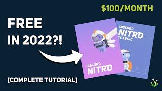 How to get FREE NITRO in 2022? | STILL WORKING | Complete 2022 Tutorial for Salad | Easy