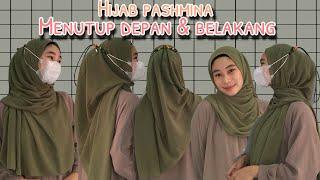 3 TUTORIAL PASHMINA MENUTUP BAGIAN DEPAN DAN BELAKANG | COCOK DI PAKAI MASKER