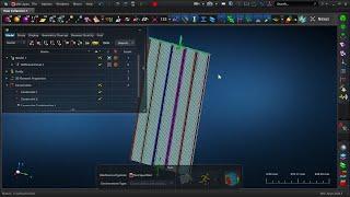 MSC Nastran SOL 105 - Stiffened panel workflow with MSC Apex