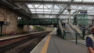 Edinburgh Waverley Railway Station in Scotland