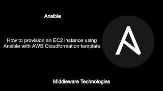 How to provision an EC2 instance using Ansible with AWS Cloudformation template