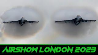 EA-18G Growler Demo  - 2023 Airshow London (3D Binaural Audio)