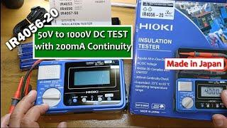 How to Use the 2023 Hioki IR4056 Insulation and Continuity Tester- Unboxing and Review [CC]