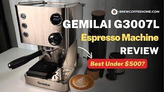 Gemilai G3007L Espresso Machine Review - Best Under $500? | PID, Dual heating system, flow control