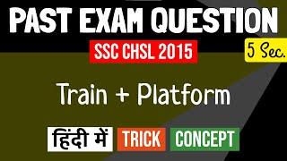 Length of Train and Platform Problem | SSC CHSL 2015