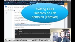 Setting Dns Records Forever Eth Ens Domains