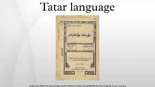 Tatar language