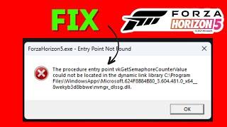 Fix: Forza Horizon 5 Entry Point Not Found Error