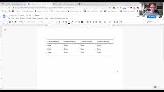Professional table in google docs in five minutes