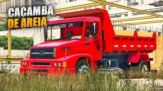 L1620 na CAÇAMBA CARREGADA DE AREIA! GTA 5 - VIDA DE CAMINHONEIRO #04