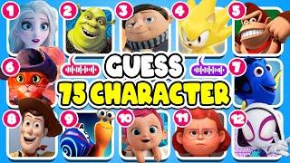 Guess 75 Character By Their Song? | Netflix Puss In Boots Quiz, Sing 1&2, Zootopia lGuess The Song?