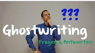 Ghostwriting FAQ  Wir drücken uns vor keiner Frage!