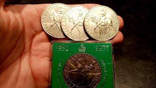 1977 SILVER JUBILEE CROWN Coin VALUE + REVIEW