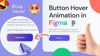 Figma Tutorial For Beginners | Figma button animation | Figma button hover animation | 4K HD