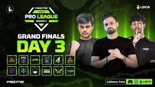 FREEFIRE PRO LEAGUE S4 | GRAND FINALS DAY 3 FT. OG , MAFIAS , TSG ARMY , TWOB , PVS , 4ENDS