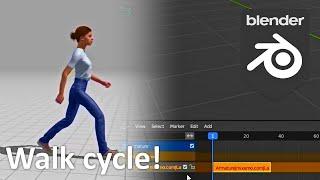 Easy walk cycle animation in Blender 3.4 | Blender Basics