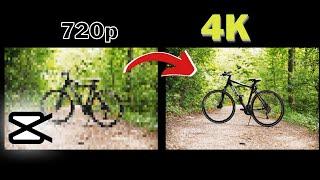 How to CONVERT LOW QUALITY VIDEO to HD in CAPCUT - EASY TUTORIAL