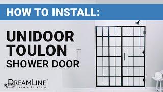 How To Install a DreamLine Unidoor Toulon Swing Shower Door | DreamLine Installation Tutorial