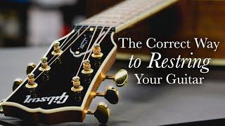 How to Restring An Acoustic Guitar | The Tour Tech Tutorial