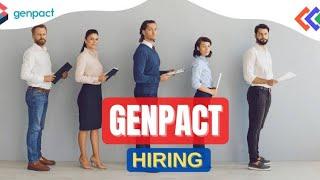  GENPACT Mass hiring 2024 for FRESHERS / EXPERIENCED  Apply NOW