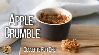 Easy apple crumble for one!