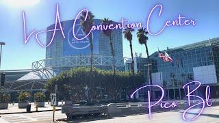 Los Angeles Convention Center in Downtown Los Angeles (Pico Boulevard) [4K]