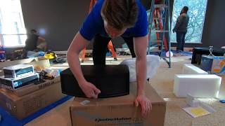 Unboxing Martin Logan ElectroMotion ESL C Center Channel Speaker